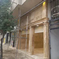 سنگ کاری ساختمان نما راه پله ولکه گیری|خدمات پیشه و مهارت|گرگان, |دیوار