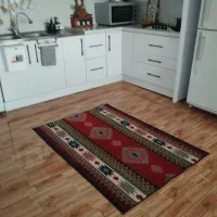 فرش آشپزخونه سنتی قرمز