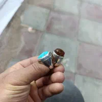 انگشتر فیروزوعقیق|کلکسیون و سرگرمی|کارون, |دیوار