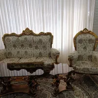 مبل سلطنتی ۷نفره به همراه بوفه|مبلمان خانگی و میز عسلی|دورود, |دیوار