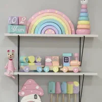 اکسسوری اتاق کودک و اسباب بازی چوبی ساعت اتاق کودک