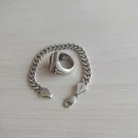 انگشتر و دستبند نقره 925
