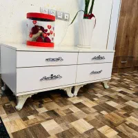 فروش فوری سرویس تخت و میز آرایش کامل با تشک|تخت و سرویس خواب|خرمشهر, |دیوار