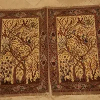 جفت ذرع نیم چله ابریشم دستباف|فرش|همدان, |دیوار