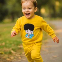 بلوز شلوار پسرانه مو فرفری|کفش و لباس بچه|بروجرد, |دیوار