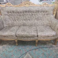 مبل سلطنتی 9 نفره طلایی|مبلمان خانگی و میز عسلی|مشهد, فدک|دیوار