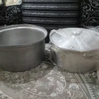 دو تا قابلمه گوچک و بزرگ  یکی نو ویکی کم کار کرد