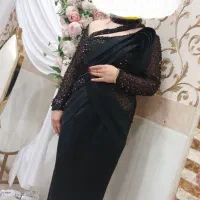 لباس مجلسی مشکلی مزون دوخت سنگ دوزی شده