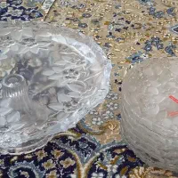 میوه خوری و ۶ عدد پیش دستی