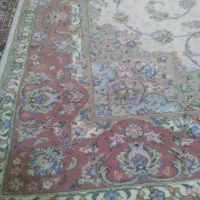 جفت فرش گل ابریشم دستباف کاشان|فرش|کاشان, یحیی آباد|دیوار