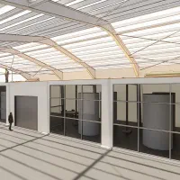 اجاره 500 متر مربع سوله با 300 متر مربع واحد اداری