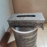 جا دستمال کاغذی و سطل