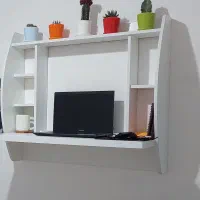 کتابخانه و میز دیواری کاربردی نئوکلاسیک