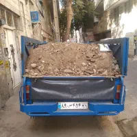 حمل نخاله ساختمانی .ماسه سیمان از معدن ارزون