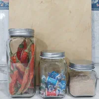 بانکه شیشه ای درب پیچی