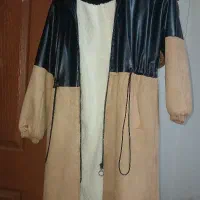 پالتو تو خز دارای گت تنطیم کمر و دارای کلاه