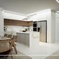 رنگ کاری کاغذ دیواری کنار سقف کاذب|خدمات پیشه و مهارت|پیشوا, |دیوار