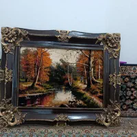 تابلو فرش قاب چوبی جدید