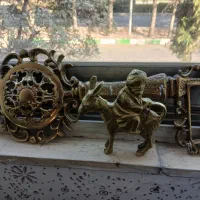 جاکلیدی برنجی با الاغ برنجی|مجسمه، تندیس، ماکت|مشهد, شهرک ابوذر|دیوار