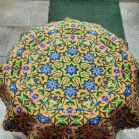 رومیزی طرح قاجار سنتی صنایع دستی|پرده، رانر، رومیزی|رشت, هلال احمر|دیوار