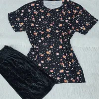 ست خانگی روز مادر بلوز شلوار مخمل دورس|لباس|قم, مهدیه|دیوار