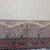 پشتی جفتی  رنگ کرم  بته جقه|پشتی|ری, علایین|دیوار