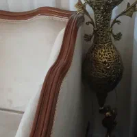 میز تلفن و گلدان برنز