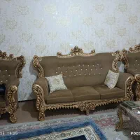 یک دست مبل هفت نفره سلطنتی|مبلمان خانگی و میز عسلی|زاهدان, |دیوار