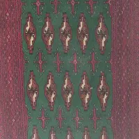 یک جفت پشتی دستبافت ترکمن