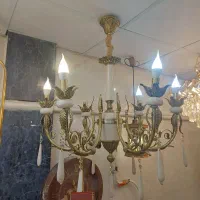 لوستر برنزی سنگی|لوستر و چراغ آویز|همدان, |دیوار