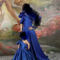 لباس مجلسی شیک وتمیز ست مادر و دختری