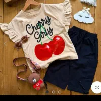 ست بچگانه گیلاسی سایزیکسال تا۶سال