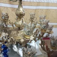 لوستر شاه عباسی رنگ طلایی در حدنو|لوستر و چراغ آویز|مشهد, رده|دیوار