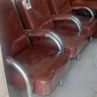میز و صندلی اداری نو همراه میز عسلی
