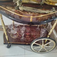 میز بار قهوه‌ای