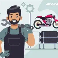 تعمیرات سیار موتور سیکلت تک پر فوری درمحل