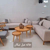 مبل راحتی هشت نفره مینیمال /اقساطی/نیکان|مبلمان خانگی و میز عسلی|همدان, |دیوار