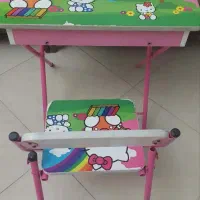 میز و صندلی کودک تاشو طرح Hello Kitty