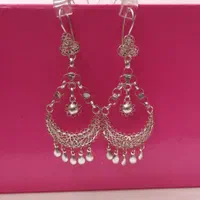 گوشواره نقره ملیله کاری اصفهان کد ۴۷۴ طرح قشقایی|جواهرات|اصفهان, مولوی|دیوار