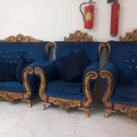 سلام مبل ۷ نفر رنگ آبی نفتی|مبلمان خانگی و میز عسلی|مشهد, امیریه|دیوار