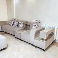 مبلمان هفت نفره راحتی ال در حد نو 7 نفره تمیز سالم|مبلمان خانگی و میز عسلی|تهران, ابوذر|دیوار
