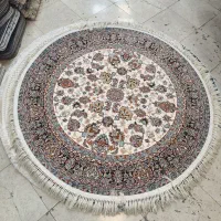 فرش گرد ۱۵۰ مدل افشان طلاکوب نخ اکرولیک