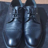 کفش چرم مجلسی مشکی سایز ۴۰