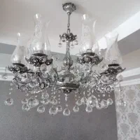 لوستر برنزی هشت شاخه