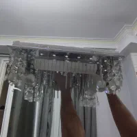 لوستر سقفی کریستالی سه حالته ریموت دار