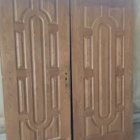 درب چوبی کمد و اتاقی بهمراه دستگیره اتاقی|جاکفشی، کمد، دراور|مشهد, ادیب نیشابوری (شهرک غرب)|دیوار
