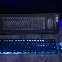 (موس و کیبورد رپو- هدست)ست کامل لوازم گیمینگ RGB