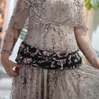 لباس مجلسی سقزی نسکافه ای