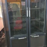 یخچال ایستاده کبابی تمام  استیل ۱/۵متری