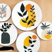 بشقاب نقاشی شده  تک به قیمت عمده